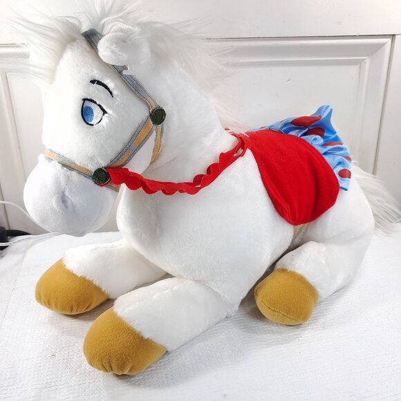 Disney Store Snow White Pony Plush Horse Laying Down 18" Stuffed Animal Princess - Picture 1 of 13